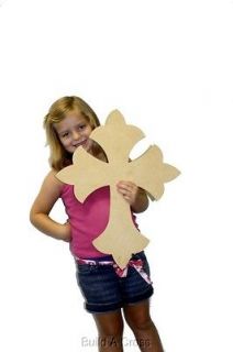 Wood Cross, Wooden Cutouts, Paintable, Unfinished 22 Craft Crosses