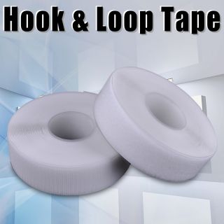 33ft Self Adhesive 2 Velcro Hook & Loop Fastener Tape Strip Roll 