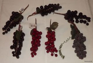 Lot of 7 Stalks of Berries for Crafting Supplies / Wreath Making