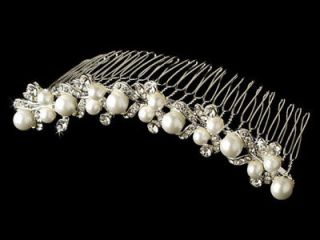Stunning Swarovski Crystal and Pearl Bridal Hair Comb