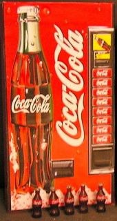 Coca Cola Ice Cooler and Soda Vending Machine Dollhouse miniature!