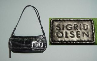 EUC Black Sigrid Olsen Baguette Small Handbag Purse