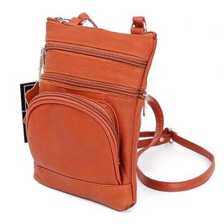 Leather Shoulder Bag Handbag Purse Cross Body Organizer Wallet Multi 