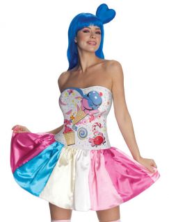 Womens Sexy Katy Perry Candy California Girl Cupcake Halloween Costume