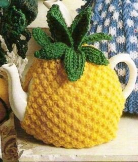 Pineapple Tea Cosy Vintage Knitting Pattern 354