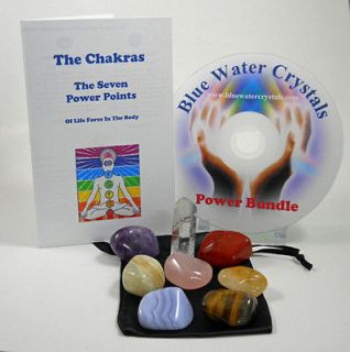 STONE CHAKRA SET Crystal Healing Tumbled Gemstones Meditation Reiki 