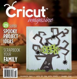 Cricut Magazine OCTOBER 2012 Brand New Cartridge & Machine Idea Book