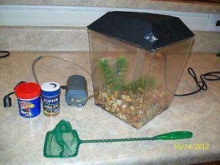 Small Fish Aquarium with Accessories