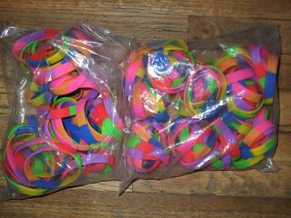 Custom Silicone Rubber Bracelets by the Bag