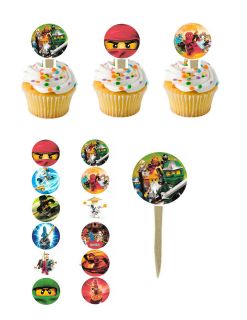Lego Ninjago Cupcake Picks / cupcake toppers #1 12 Assorted