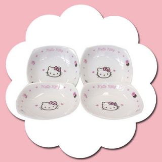   Kitty Small Dishes 4P set Microwave oven safe & Dishwasher safe Korea
