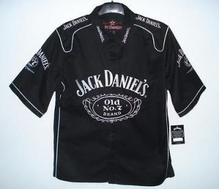 SIZE 4XL Nascar Jack Daniels BLACK Pit crew shirt XXXXL NEW