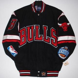 SIZE XXL NBA Chicago Bulls COTTON TWILL Emboidered JACKET NEW 2XL