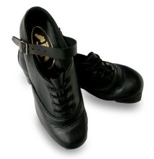 Irish Dance/Dancing Hard Shoes Black Suede Sole NEW