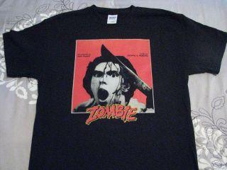 zombie t shirt movie horror dawn of the dead argento romero gorre cult 