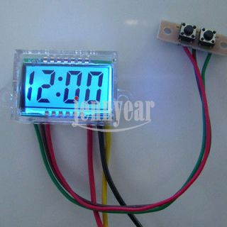 Waterproof Digital LCD Dashboard Clock Auto Car Motors Motorcycle Time 
