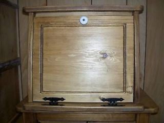 Handcrafted Pine Bread Box Kitchen Storage extra large