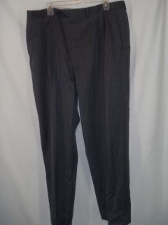 Canali mens dark gray wool pleated dress pants size 40 30