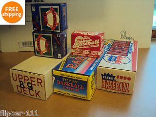 Newly listed 1989 UPPER DECK W/ 2 Traded boxes 89 TOPPS w/ Traded 1990 
