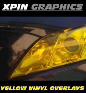 12x 24 Yellow Fog Light Headlight Tail Light Tint Vinyl Film Sheet 