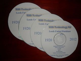 The Leeds United FC Database 1920 2012. The ultimate Leeds Utd FC gift 