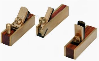   Mini Brass Hand Plane Set Wood Finish Planer Hardwood Hobby Crafts