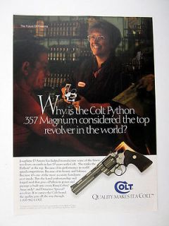 Colt Python .357 357 Magnum Revolver 1994 print Ad advertisement