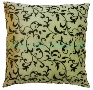   Flocked Blossom Satin home decorative Cushion Cover/Pillow Case YBS981
