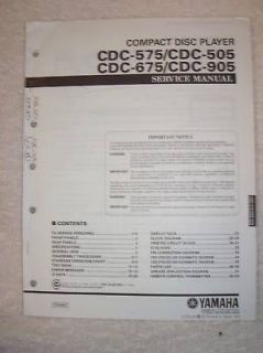 Yamaha Service Manual~CDC 575​/505/675/905~C​D Player