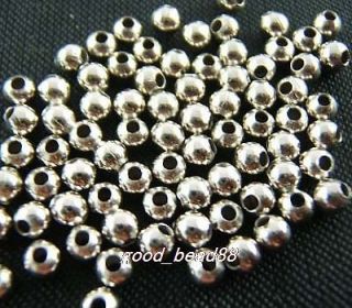 free ship 800pcs silver plated bead spacer 2.5mm W027B