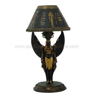 Ancient Egyptian Isis Table Lamp 19H Exotic Home Decor With 