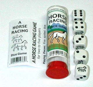 KOPLOWS BLACK HORSE RACING DICE GAME RUN 8 FURLONGS