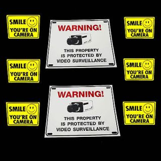   PROOF CCTV SURVEILLANCE SECURITY VIDEO CAMERAS WARNING SIGNS+STICKERS
