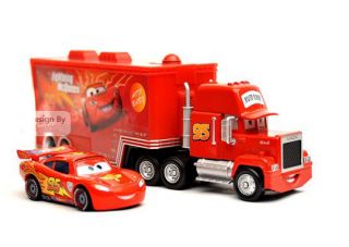   CARS MACK Hauler Super Liner Truck And Lightning Mcqueen Diecast HC