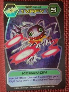 Bandai Digimon D Tector Series 4 Holographic Trading Card Game Keramon