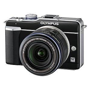 Olympus PEN E PL1 12.3 MP Digital Camera   Black (Kit w/ 14 42mm Lens)