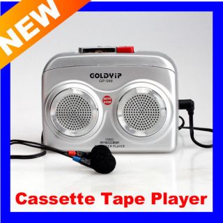 Stereo Earphone Portable Cassette Tape Player recorder