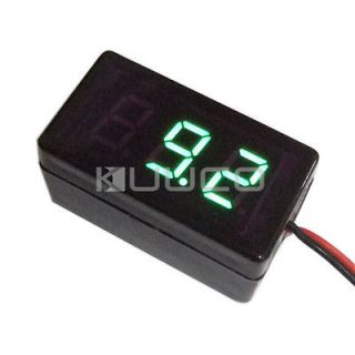 DC 1.7 25V Digital Voltmeter Green LED Battery Indicator Voltage 