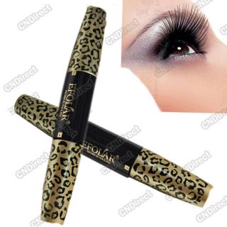   Curling Eyelash Black Leopard Fiber Mascara Eye Lashes Makeup New BE0D