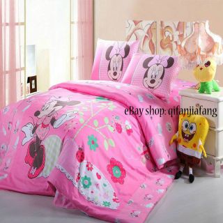 STUNNING DISNEY MINNIE MOUSE TWIN 7PC COMFORTER IN A BAG (latest 