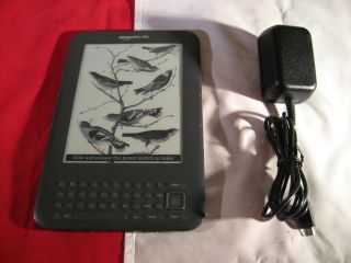   Kindle Keyboard Electronic Book Reader 4GB Wifi Only 6 inch   Black