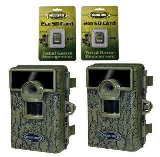   Game Spy M80X BLX Black Flash Digital Trail Cameras + 2 Memory Cards