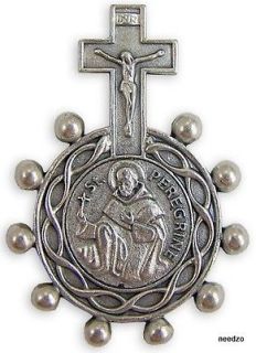 St Peregrine Miraculous Mary Rosary Ring Crucifix Saint