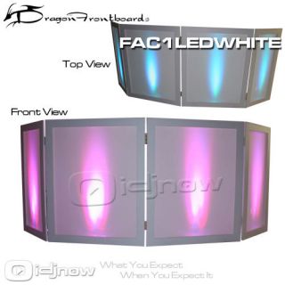 DRAGON FRONTBOARD FAC1LED WHITE LIGHT UP DJ FACADE BOOTH