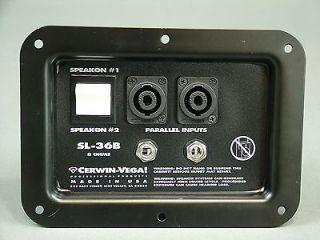 Double 1/4 inch & Switched Speakon Speaker Jack Plate