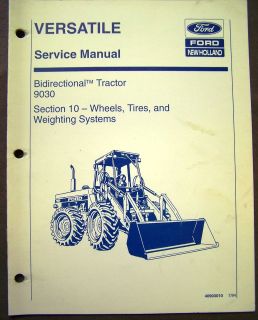   Holland 9030 Bi Directional Tractors Wheels/Tires/Weight Sevice Manual