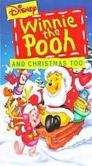 Winnie the Pooh and Christmas Too [VHS], Very Good VHS, John Fiedler 