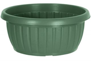 Flower plant pot bowl, plastic, 2 colours, 5 sizes, outdoor flowerpot
