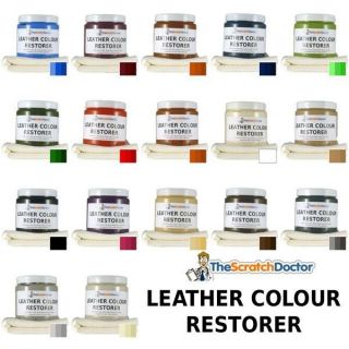 Leather Dye Colour Restorer. For Faded and Worn Leather Sofa Chair 