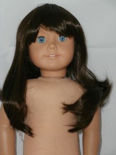   Brunette Doll Wig Straight Hair Fits American Girl Dolls Parts Repair